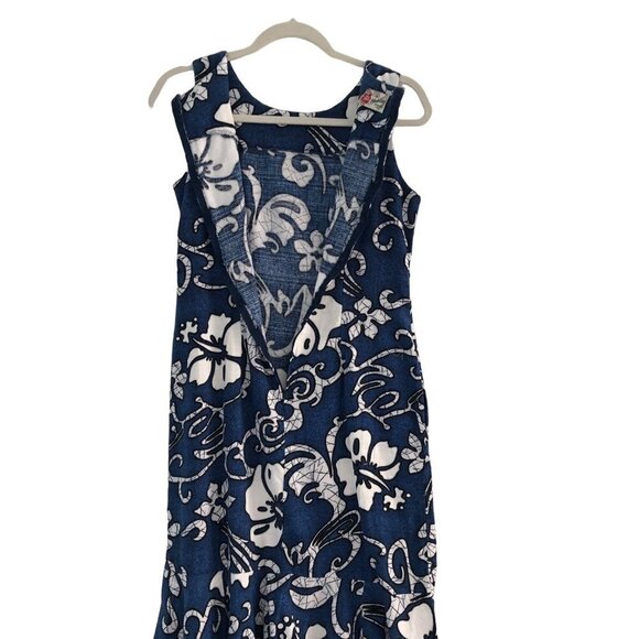 VINTAGE Hawaiian Original Hilo Haittee Dress Flutter Hem Flowers Pulmeria 8 - Picture 3 of 7